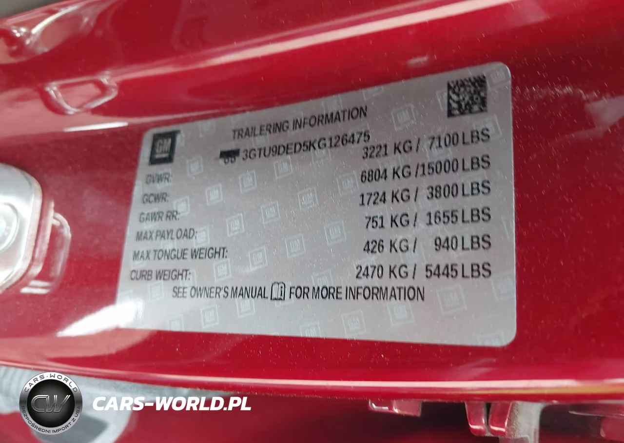 2019 GMC Sierra 1500 Slt VIN:3GTU9DED5KG126475 - 9