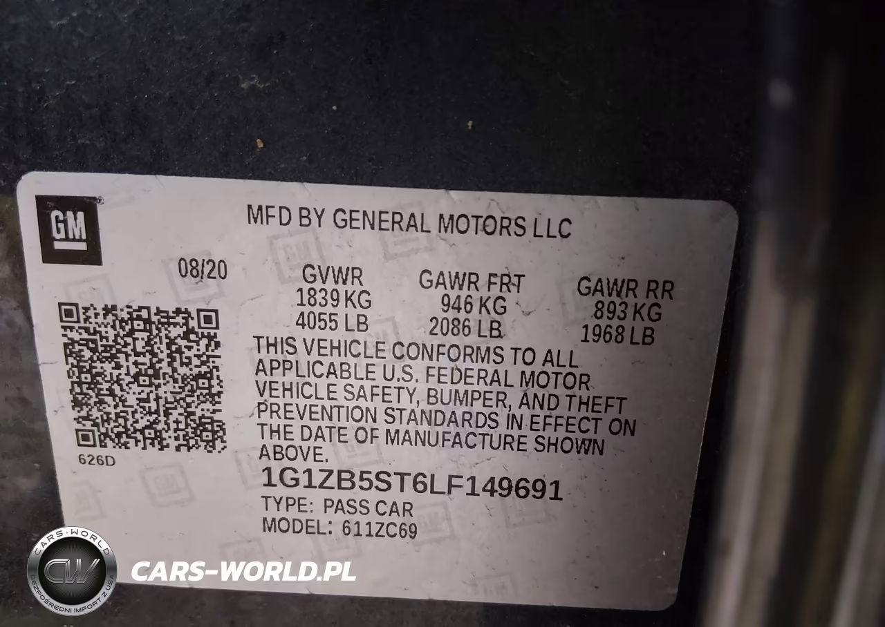 2020 Chevrolet Malibu Fwd Ls VIN:1G1ZB5ST6LF149691 - 9