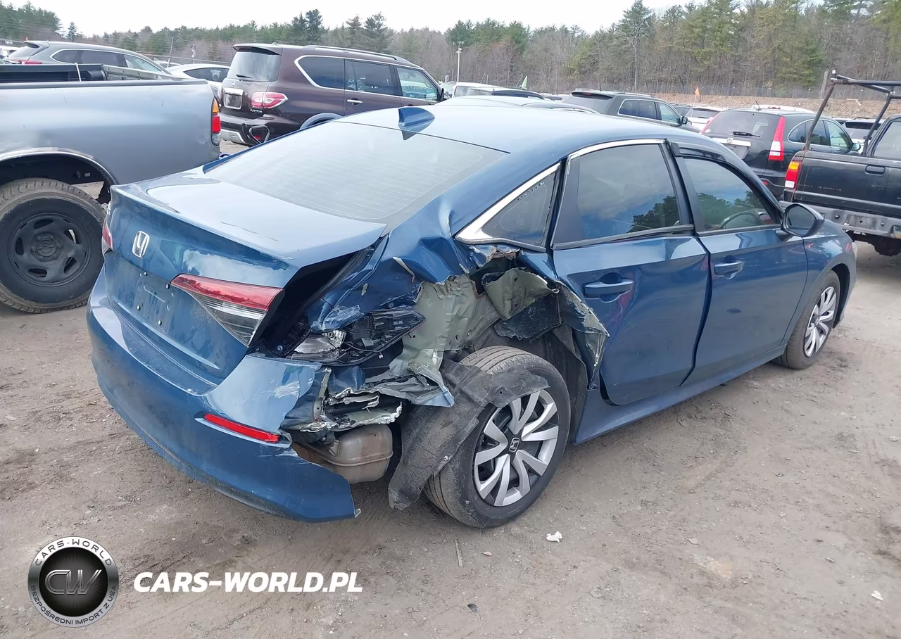2026 Honda Civic Lx VIN:2HGFE2F20TH529322 - 4