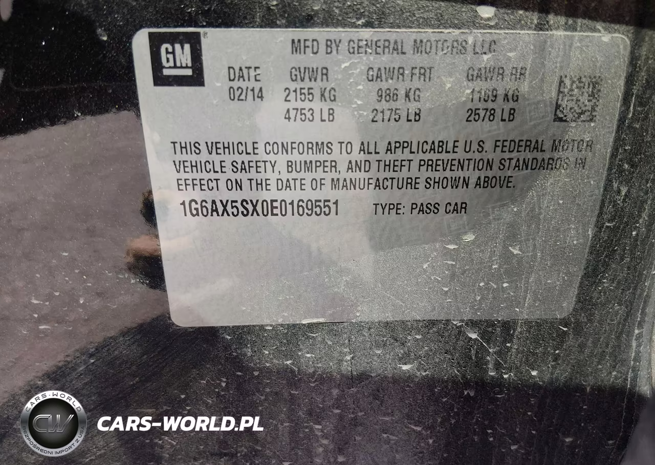 2014 Cadillac Cts Luxury VIN:1G6AX5SX0E0169551 - 9