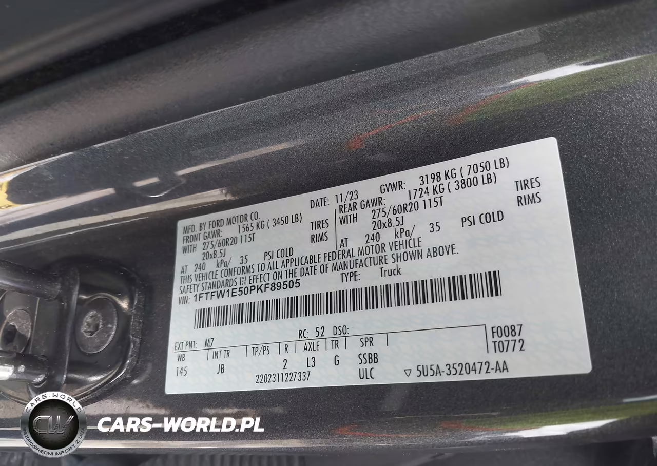 2023 Ford F-150 Xl VIN:1FTFW1E50PKF89505 - 9