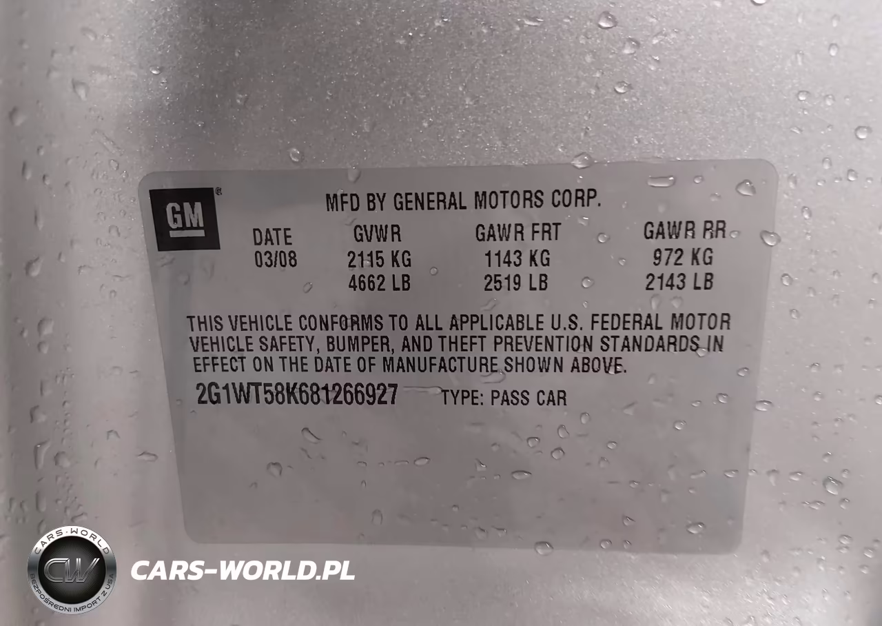 2008 Chevrolet Impala Lt VIN:2G1WT58K681266927 - 9