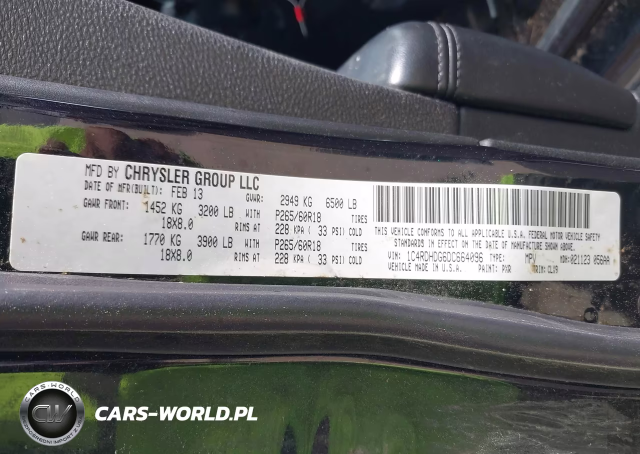 2013 Dodge Durango Crew VIN:1C4RDHDG6DC664096 - 9