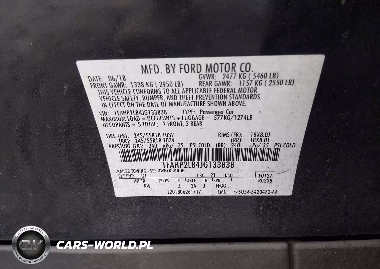 2018 Ford Police Interceptor VIN:1FAHP2L84JG133838 - 9
