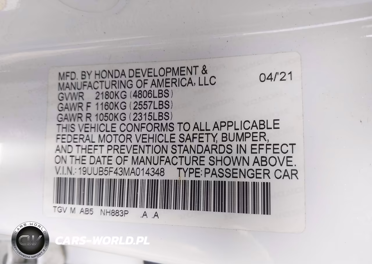 2021 Acura Tlx Technology Package VIN:19UUB5F43MA014348 - 9