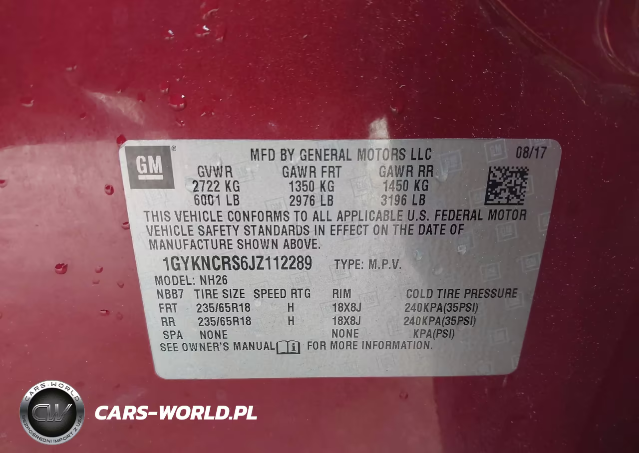 2018 Cadillac Xt5 Luxury VIN:1GYKNCRS6JZ112289 - 9