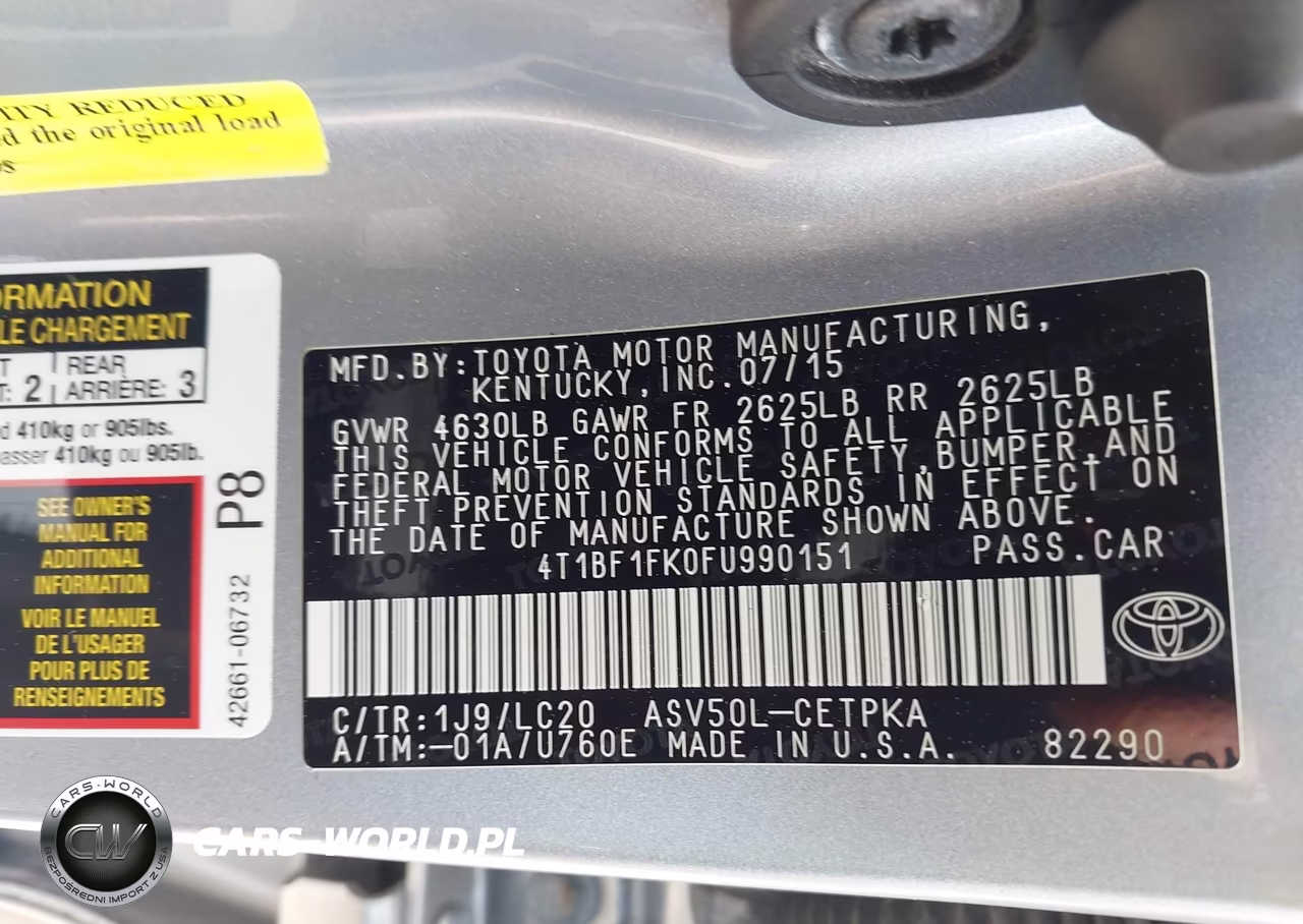 2015 Toyota Camry Xse VIN:4T1BF1FK0FU990151 - 9