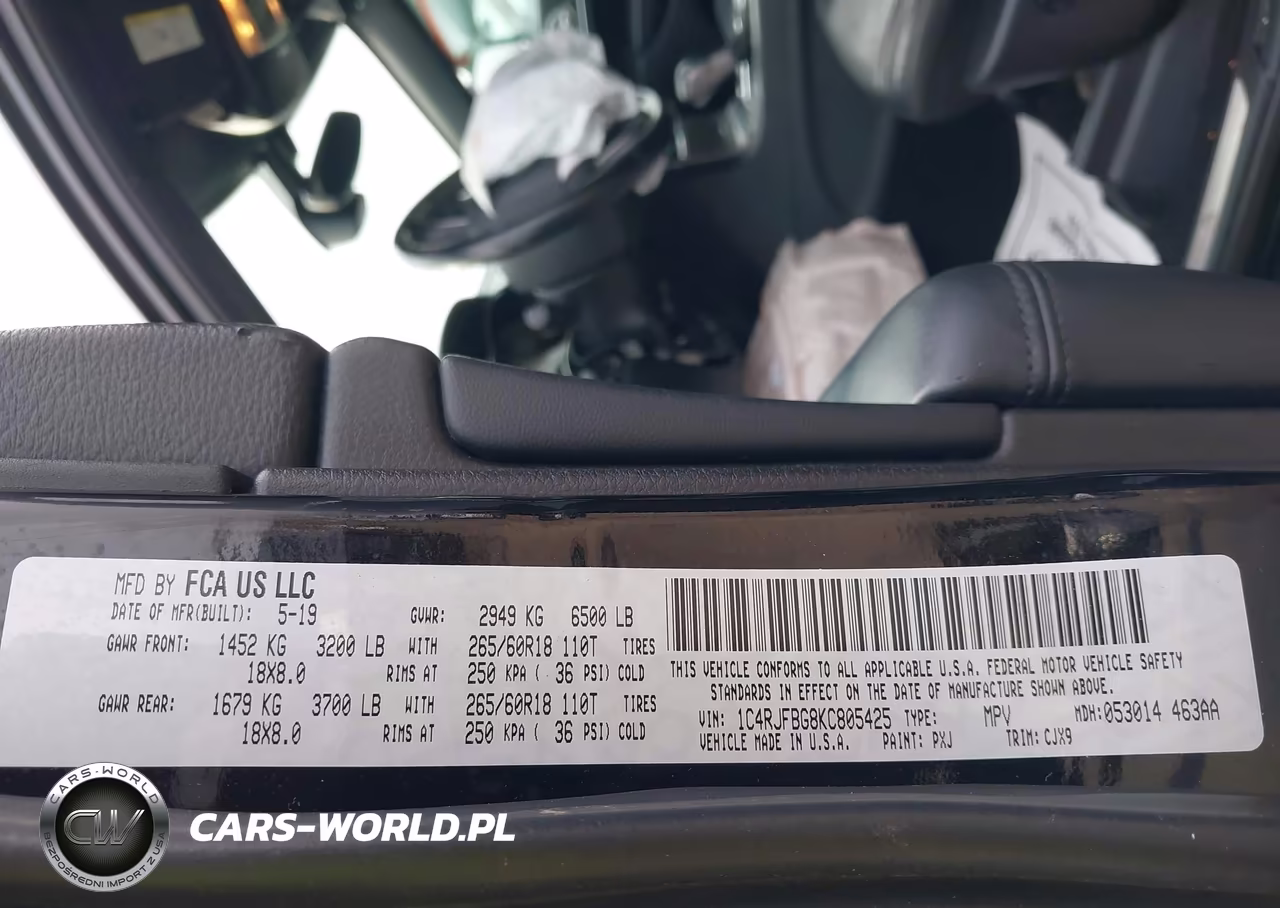 2019 Jeep Grand Cherokee Limited 4X4 VIN:1C4RJFBG8KC805425 - 9