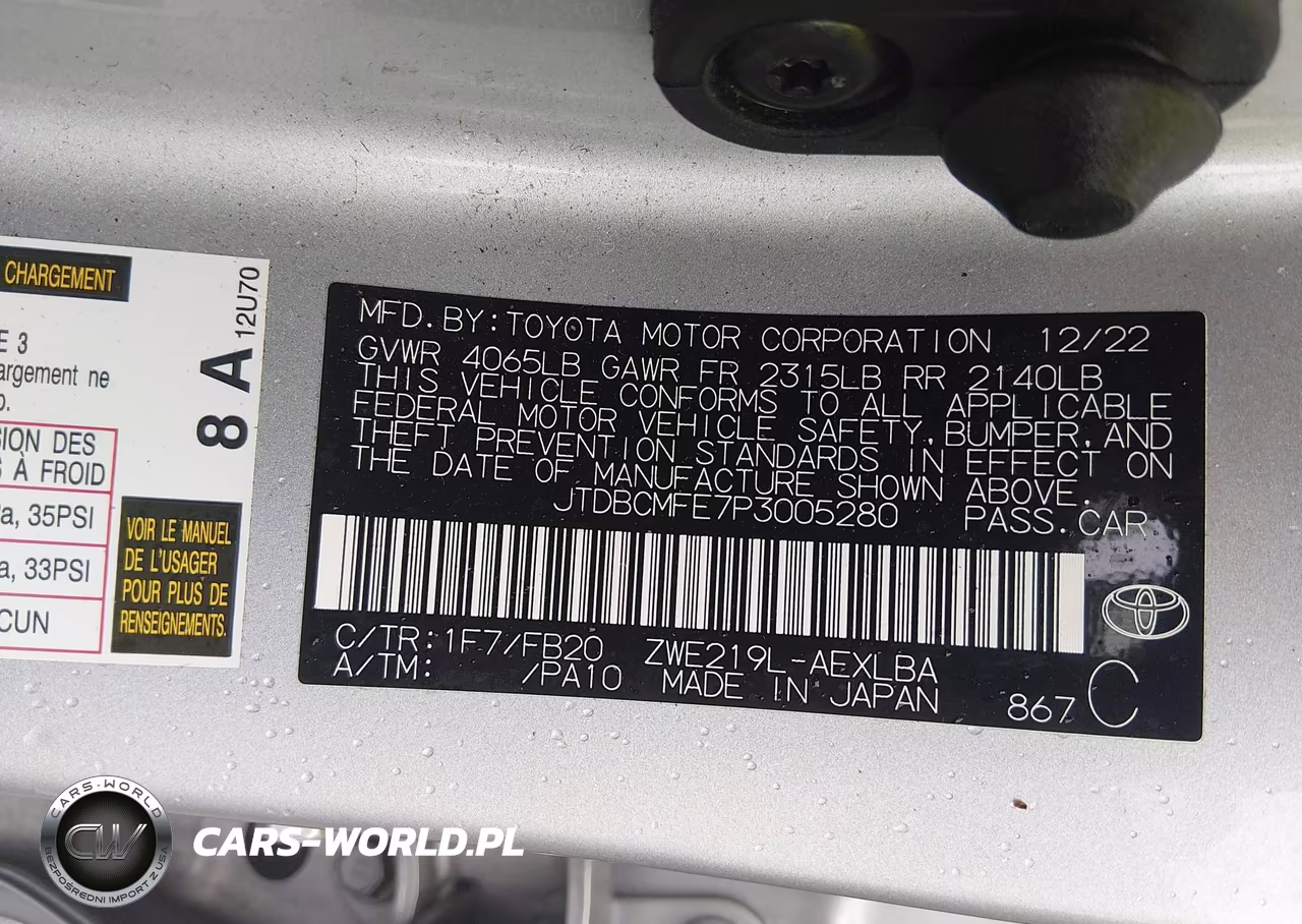 2023 Toyota Corolla Hybrid Le VIN:JTDBCMFE7P3005280 - 9