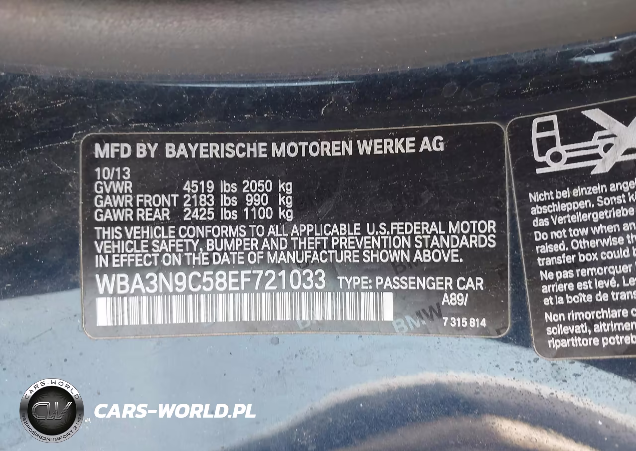 2014 BMW 428I xDrive VIN:WBA3N9C58EF721033 - 9