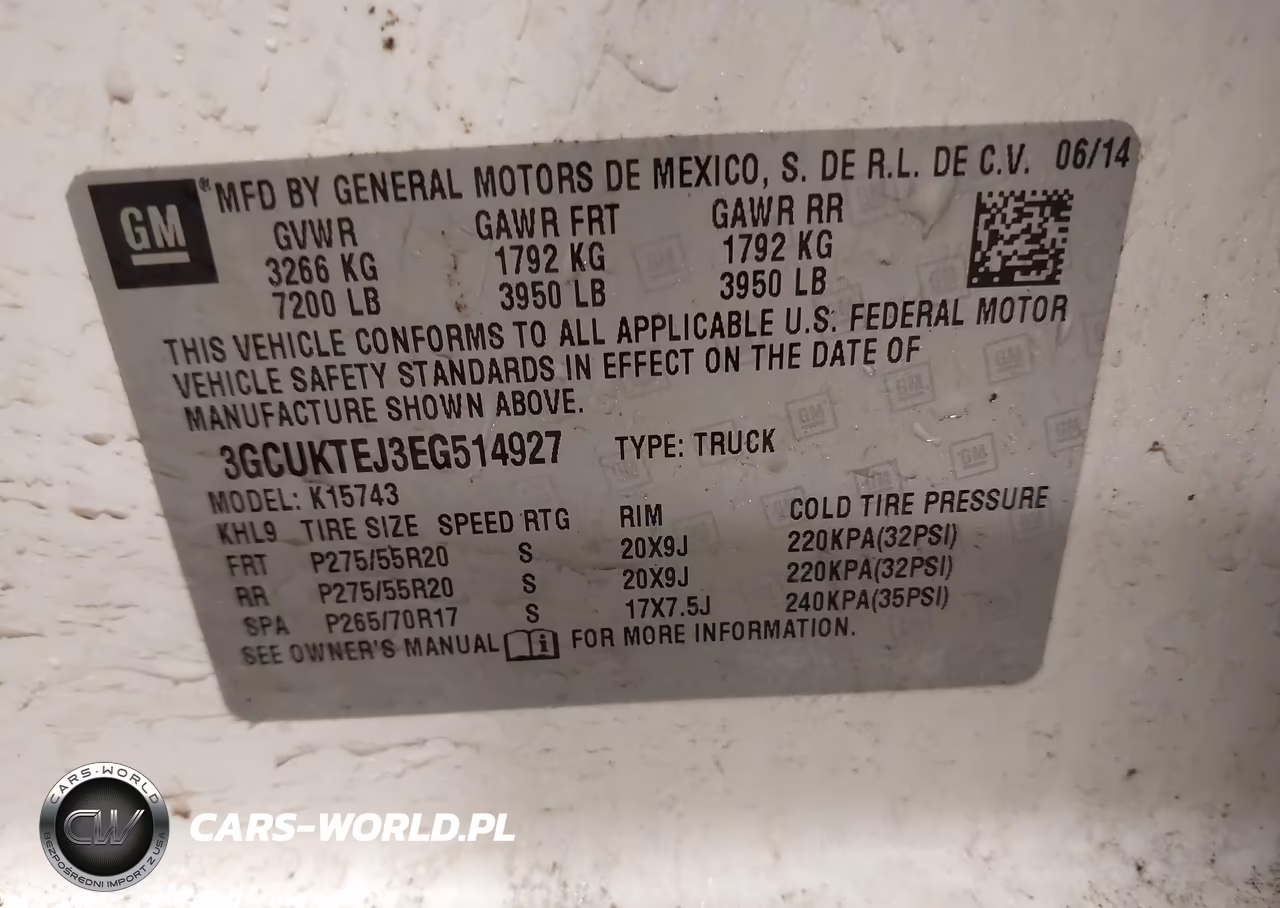 2014 Chevrolet Silverado 1500 High Country VIN:3GCUKTEJ3EG514927 - 9