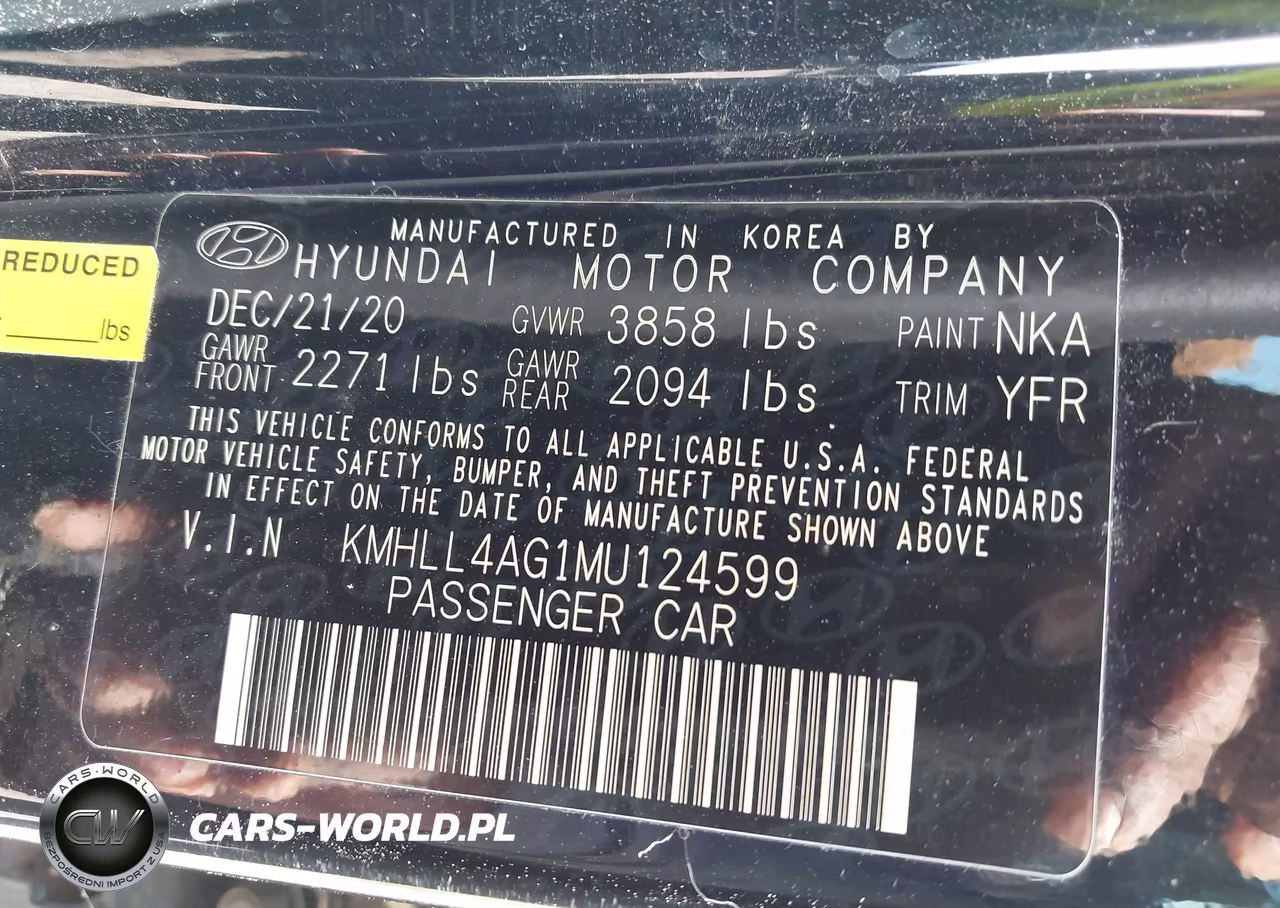 2021 Hyundai Elantra Se VIN:KMHLL4AG1MU124599 - 9