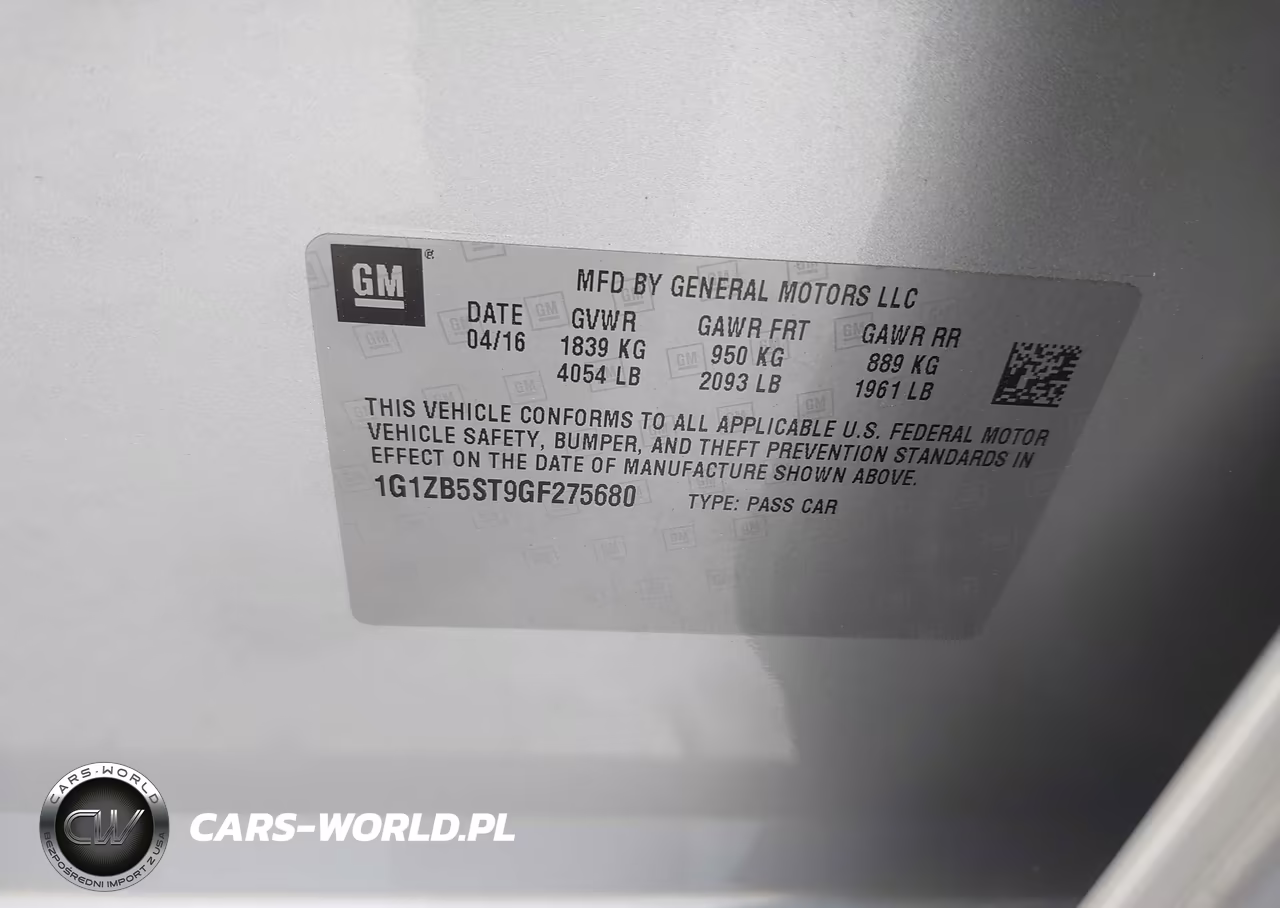 2016 Chevrolet Malibu Ls VIN:1G1ZB5ST9GF275680 - 9