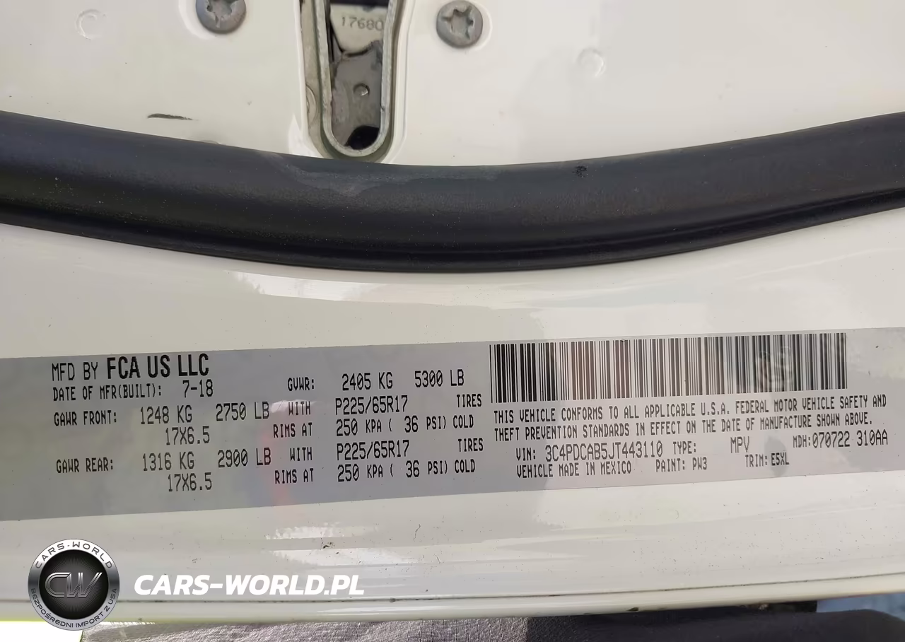 2018 Dodge Journey Se VIN:3C4PDCAB5JT443110 - 9