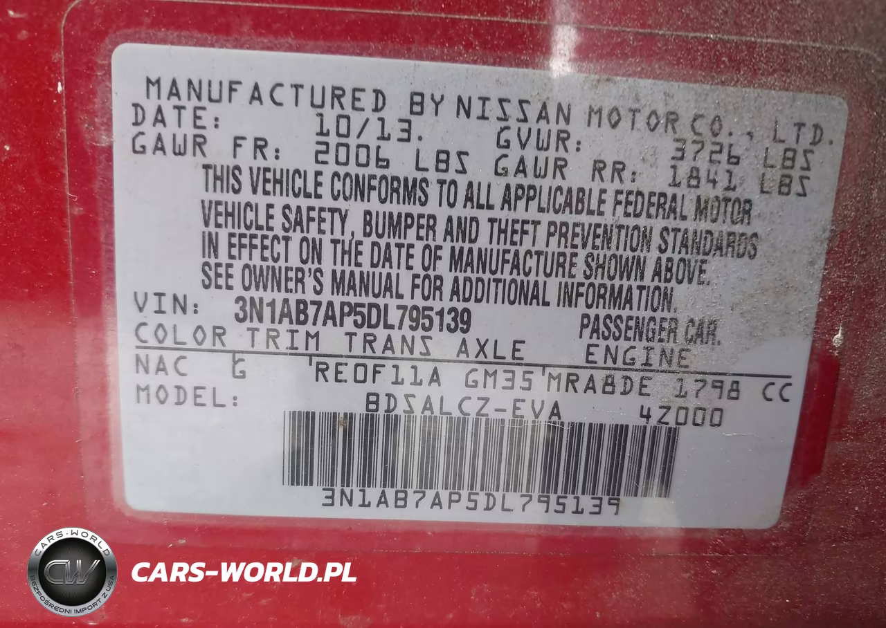 2013 Nissan Sentra S VIN:3N1AB7AP5DL795139 - 9
