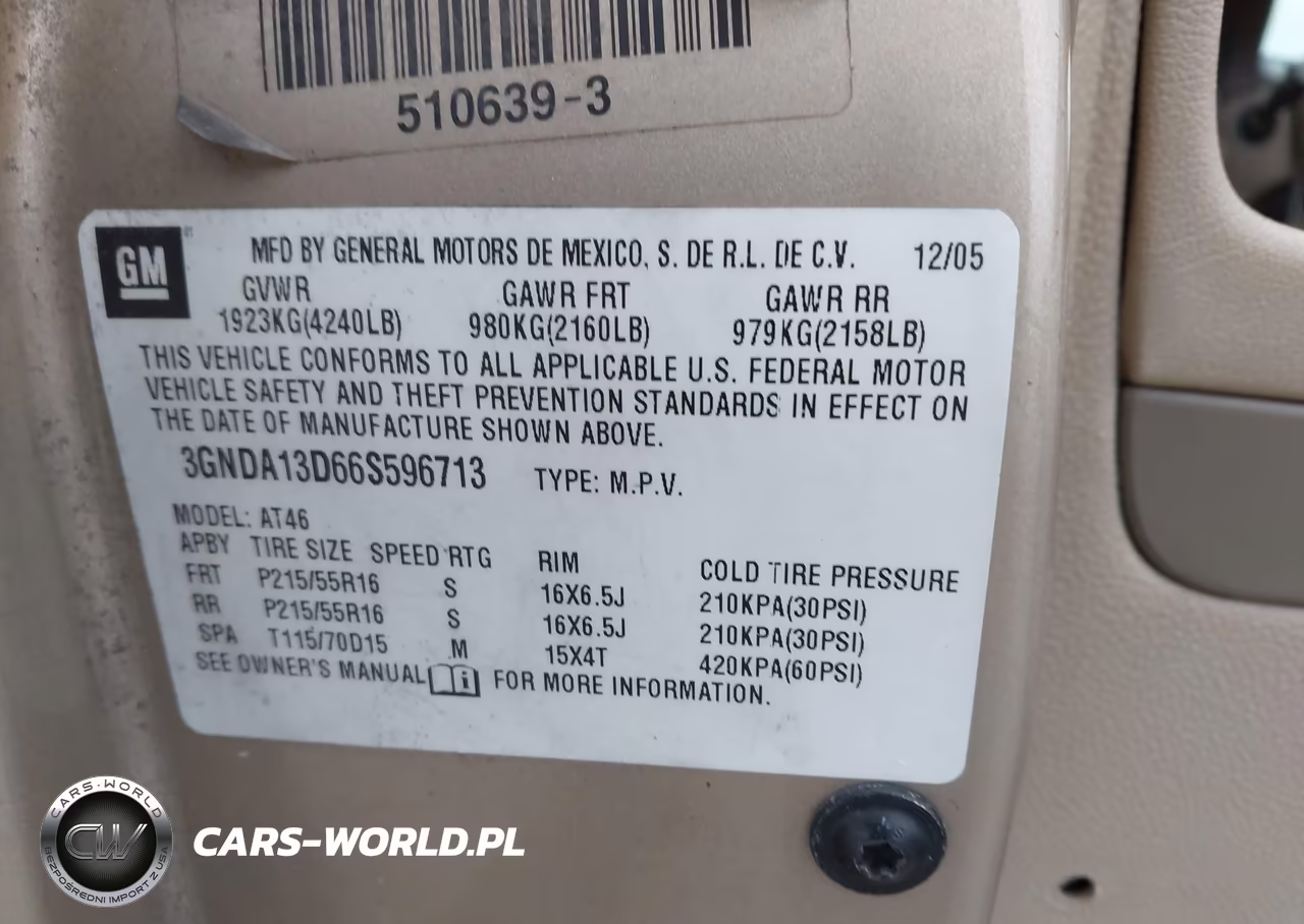 2006 Chevrolet Hhr Ls VIN:3GNDA13D66S596713 - 9