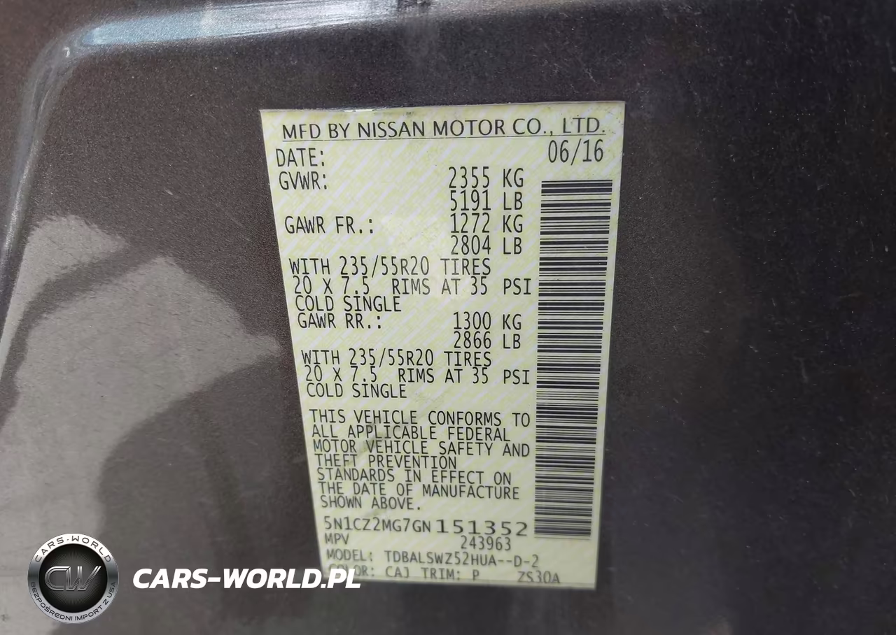 2016 Nissan Murano Hybrid Platinum-Sl VIN:5N1CZ2MG7GN151352 - 9