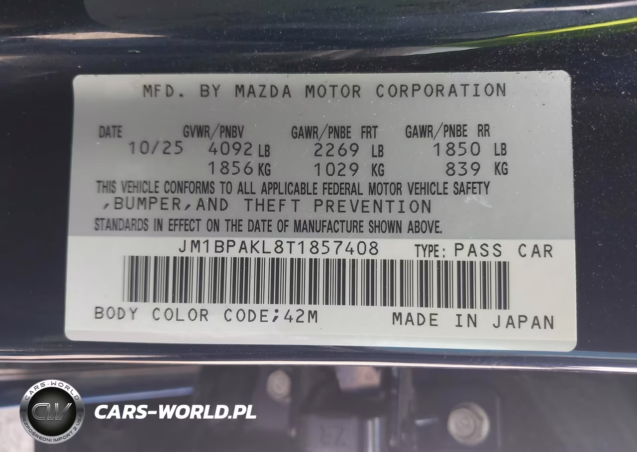 2026 Mazda Mazda3 2.5 S Select Sport VIN:JM1BPAKL8T1857408 - 9