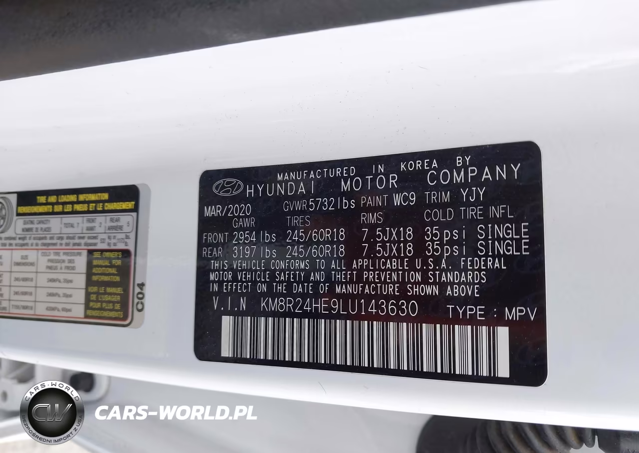 2020 Hyundai Palisade Sel VIN:KM8R24HE9LU143630 - 9