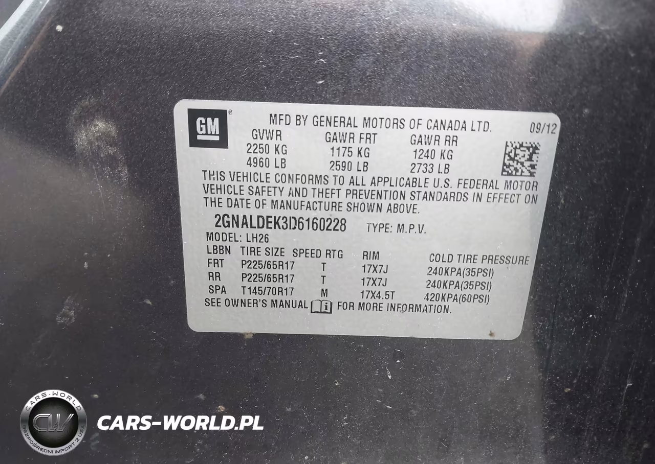2013 Chevrolet Equinox 1Lt VIN:2GNALDEK3D6160228 - 9