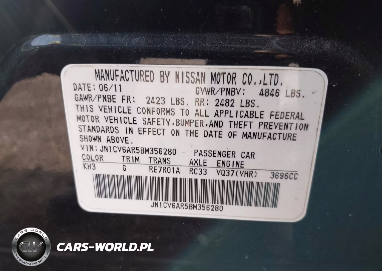 2011 Infiniti G37X VIN:JN1CV6AR5BM356280 - 9