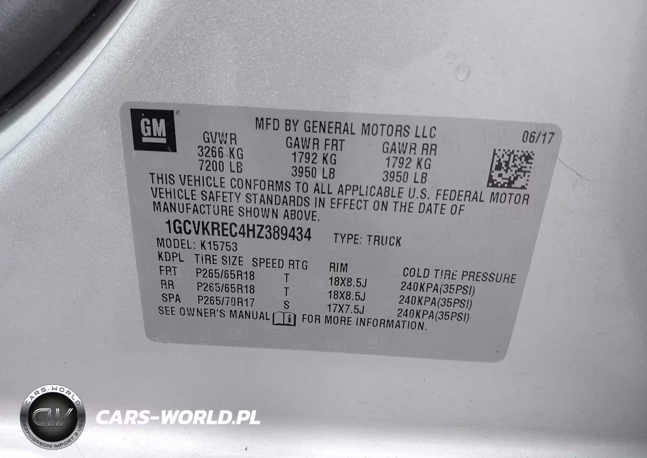 2017 Chevrolet Silverado 1500 1Lt VIN:1GCVKREC4HZ389434 - 9
