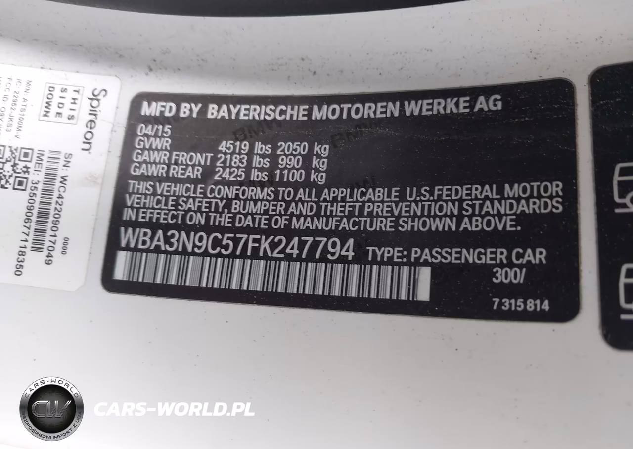 2015 BMW 428I xDrive VIN:WBA3N9C57FK247794 - 9