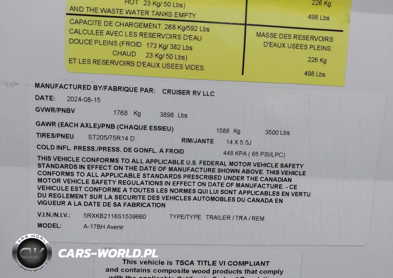 2025 Cruisers Avenir A17Bh VIN:5RXKB2116S1539660 - 9
