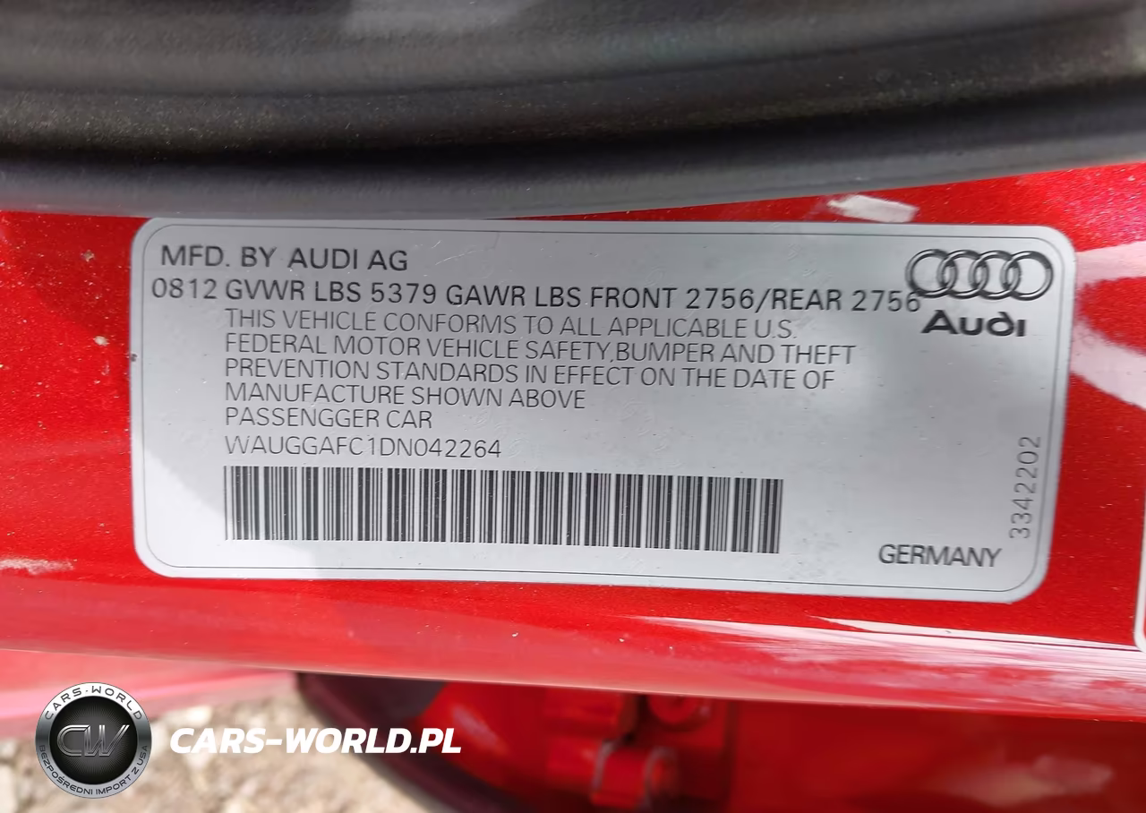 2013 Audi A6 3.0T Premium VIN:WAUGGAFC1DN042264 - 9