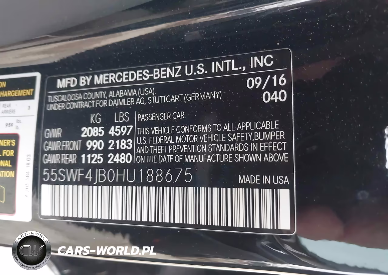 2017 Mercedes-Benz C 300 VIN:55SWF4JB0HU188675 - 9