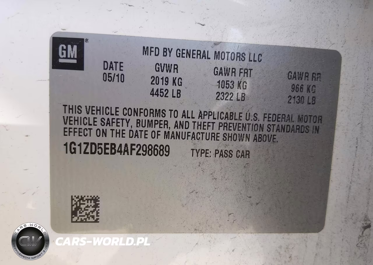 2010 Chevrolet Malibu Lt VIN:1G1ZD5EB4AF298689 - 9