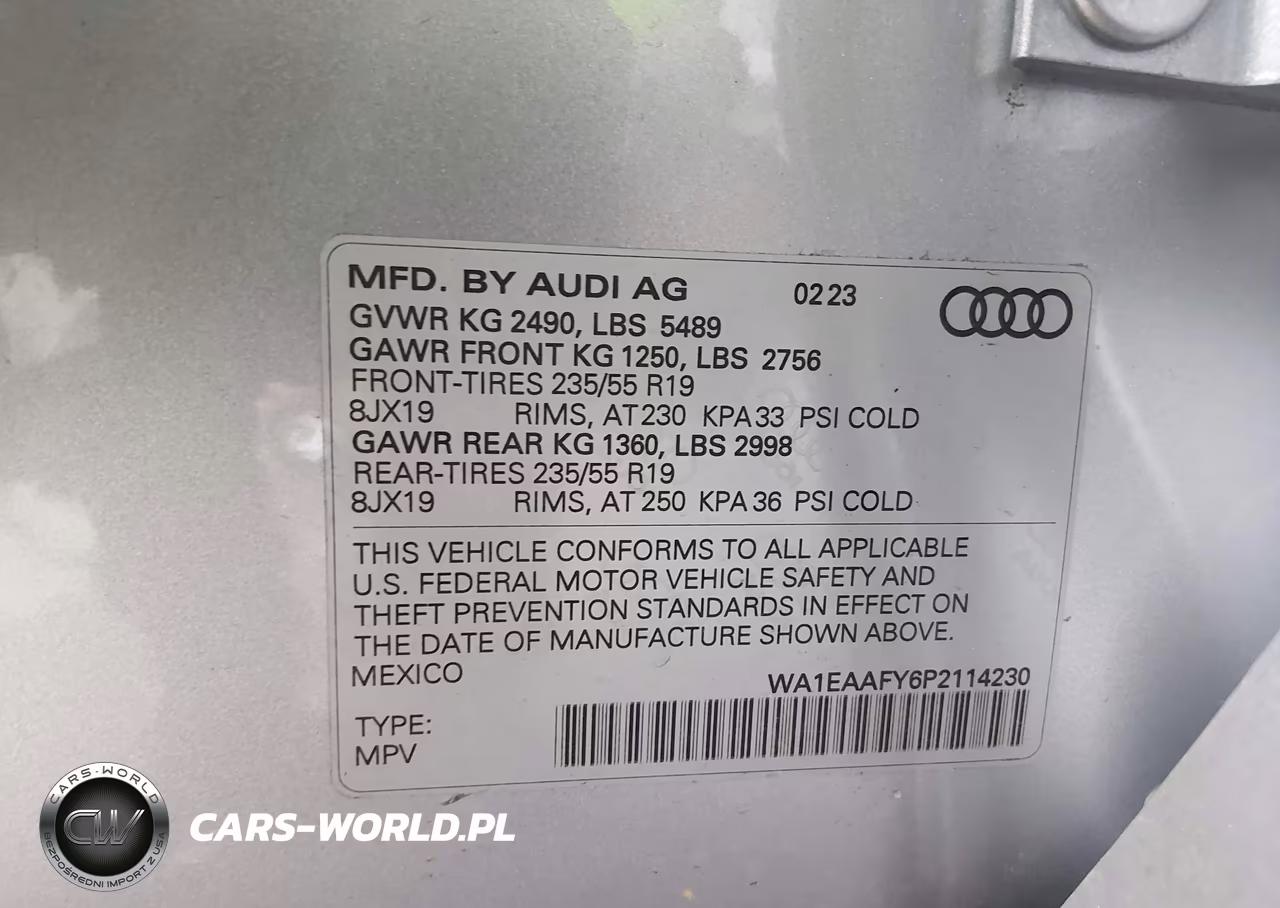 2023 Audi Q5 Premium Plus 45 Tfsi S Line Quattro VIN:WA1EAAFY6P2114230 - 9