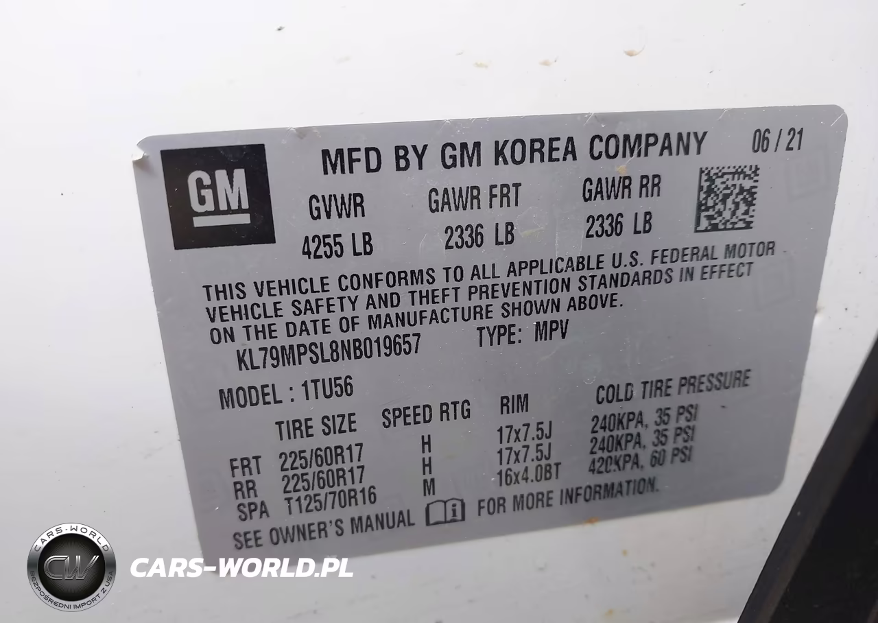 2022 Chevrolet Trailblazer Fwd Lt VIN:KL79MPSL8NB019657 - 9
