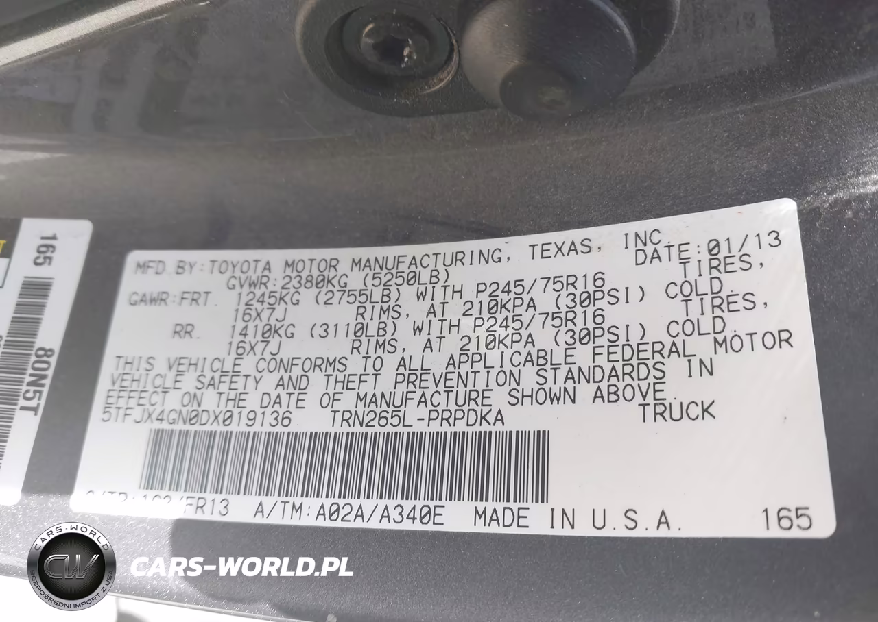 2013 Toyota Tacoma Prerunner VIN:5TFJX4GN0DX019136 - 9