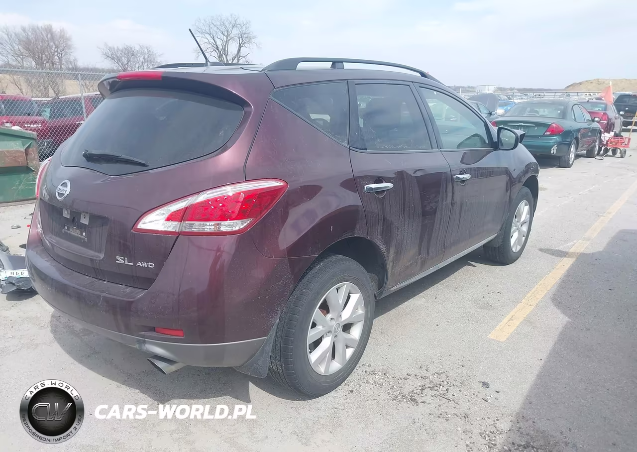 2014 Nissan Murano Sl VIN:JN8AZ1MW5EW515566 - 4