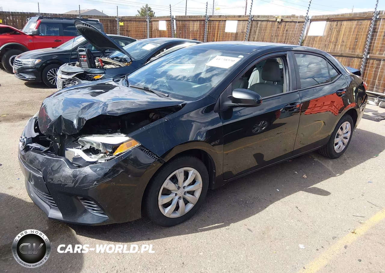 2016 Toyota Corolla Le VIN:2T1BURHE1GC726550 - 2