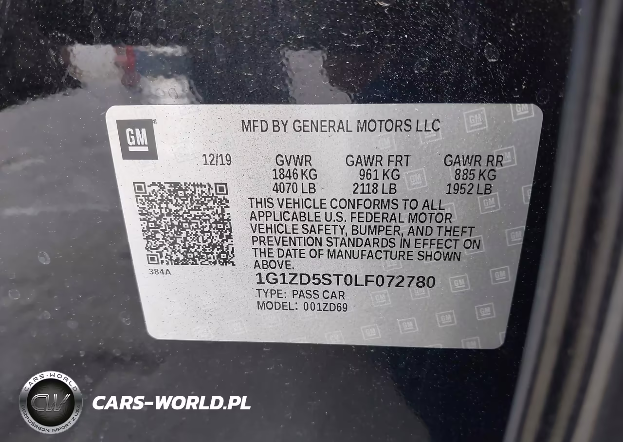2020 Chevrolet Malibu Fwd Lt VIN:1G1ZD5ST0LF072780 - 9