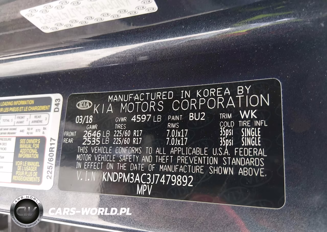 2018 Kia Sportage Lx VIN:KNDPM3AC3J7479892 - 9