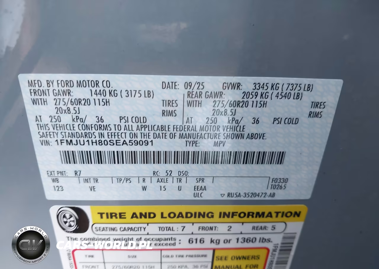 2025 Ford Expedition Active VIN:1FMJU1H80SEA59091 - 9
