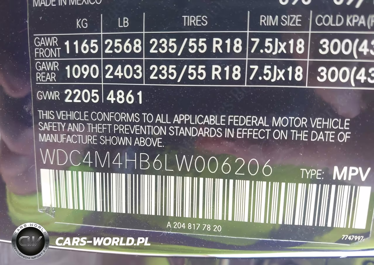 2020 Mercedes-Benz Glb 250 4Matic VIN:WDC4M4HB6LW006206 - 9