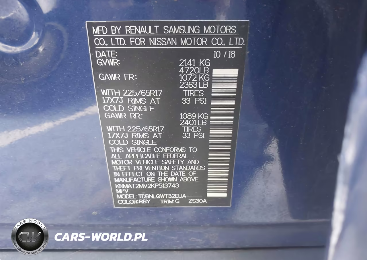 2019 Nissan Rogue Sv VIN:KNMAT2MV2KP513743 - 9