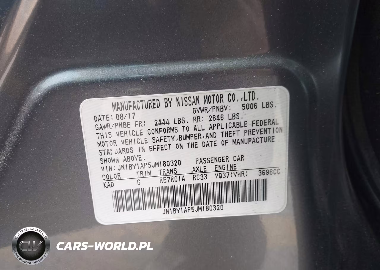 2018 Infiniti Q70 3.7 Luxe VIN:JN1BY1AP5JM180320 - 9