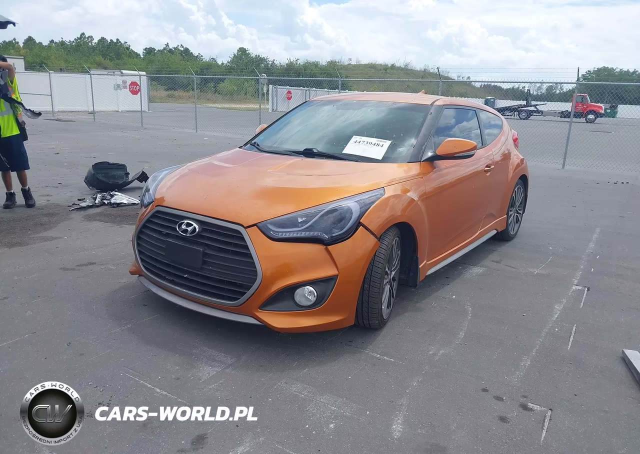 2016 Hyundai Veloster Turbo VIN:KMHTC6AEXGU281353 - 2