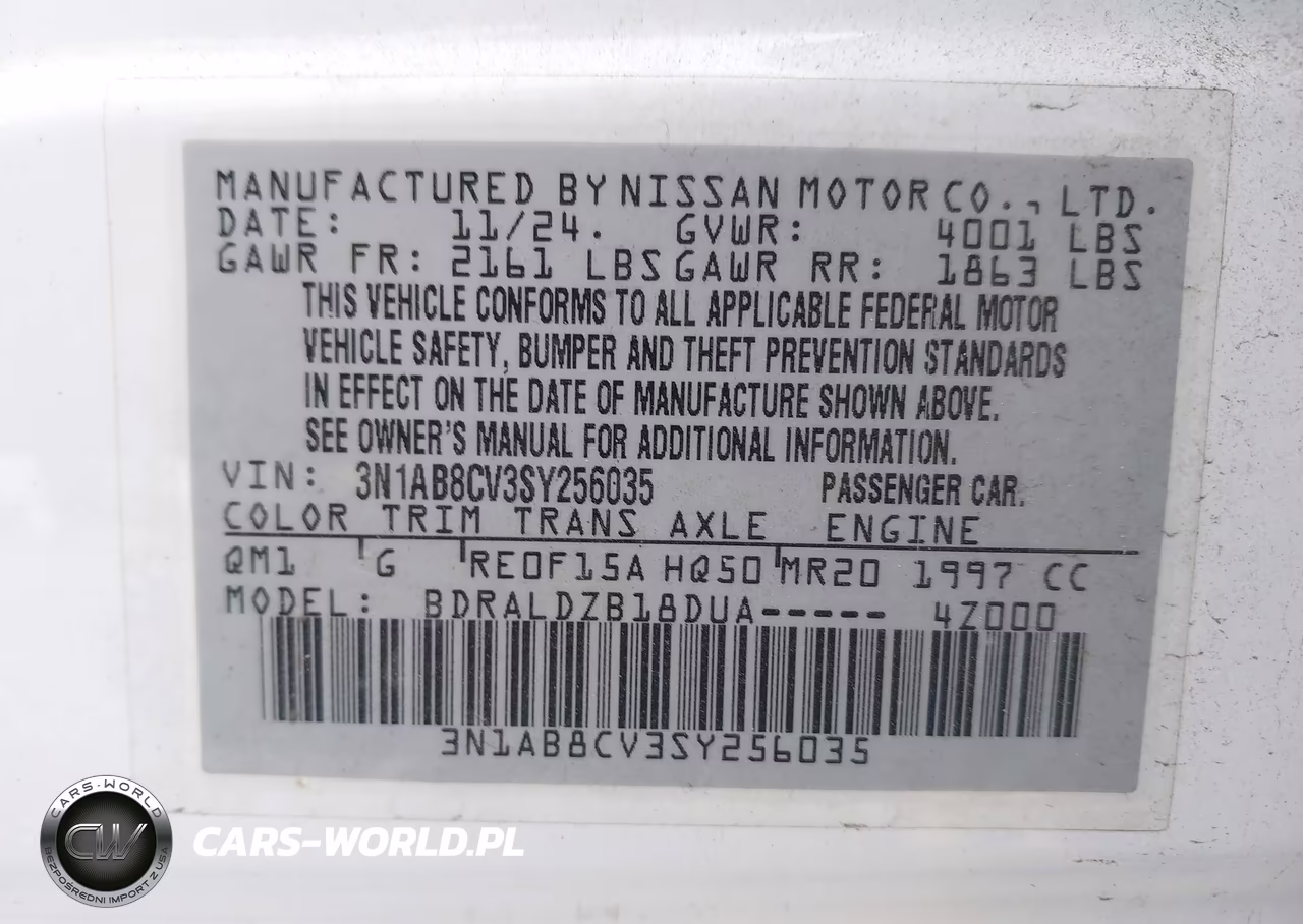2025 Nissan Sentra Sv VIN:3N1AB8CV3SY256035 - 9