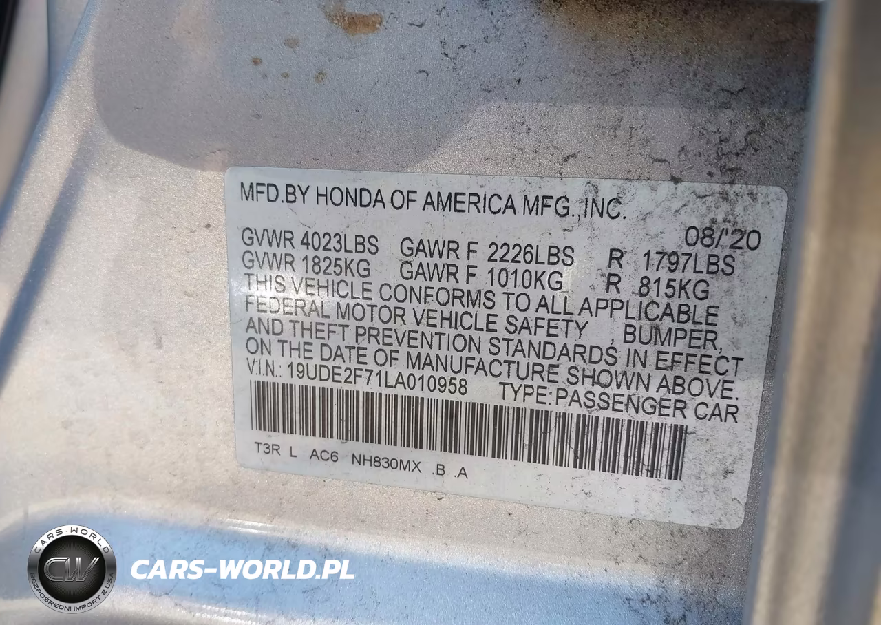 2020 Acura Ilx Premium Package-Technology Package VIN:19UDE2F71LA010958 - 9