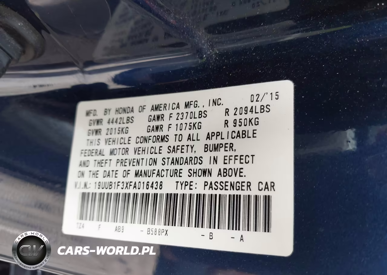2015 Acura Tlx VIN:19UUB1F3XFA016438 - 9