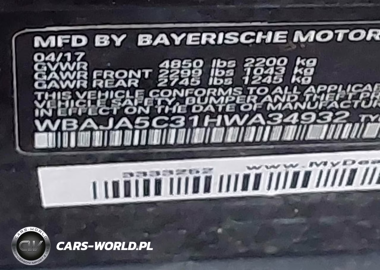 2017 BMW 530I VIN:WBAJA5C31HWA34932 - 9