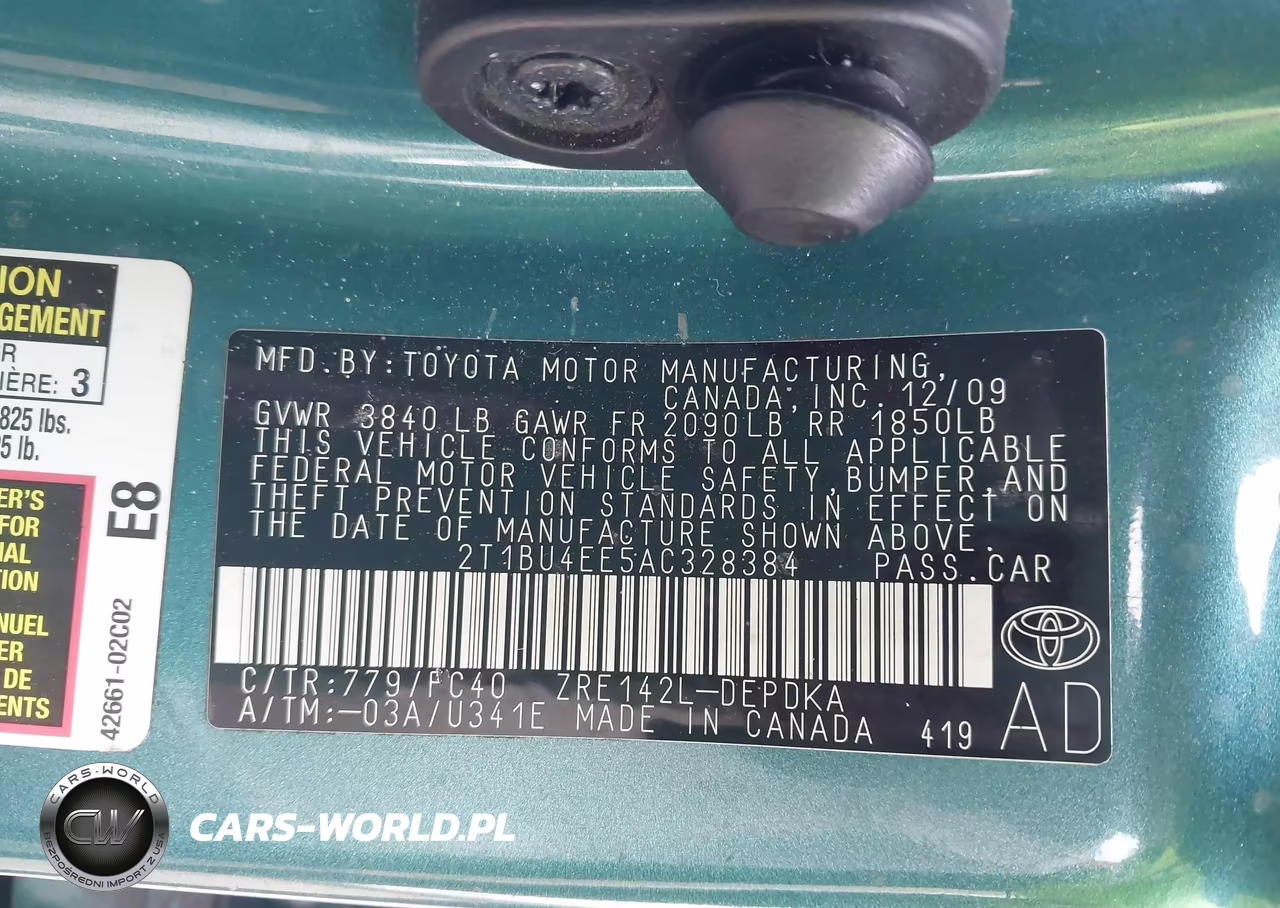 2010 Toyota Corolla Le VIN:2T1BU4EE5AC328384 - 9