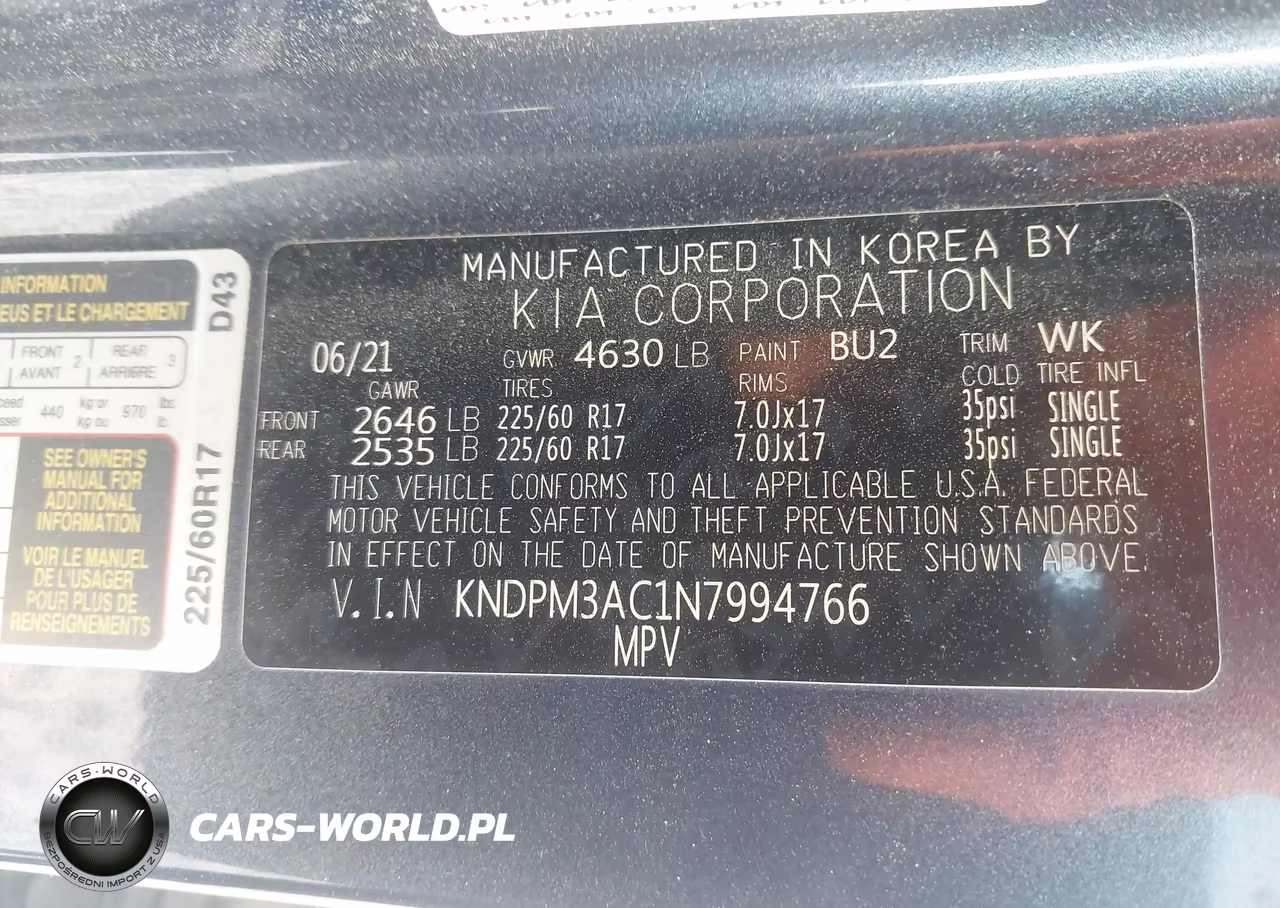 2022 Kia Sportage Lx VIN:KNDPM3AC1N7994766 - 9