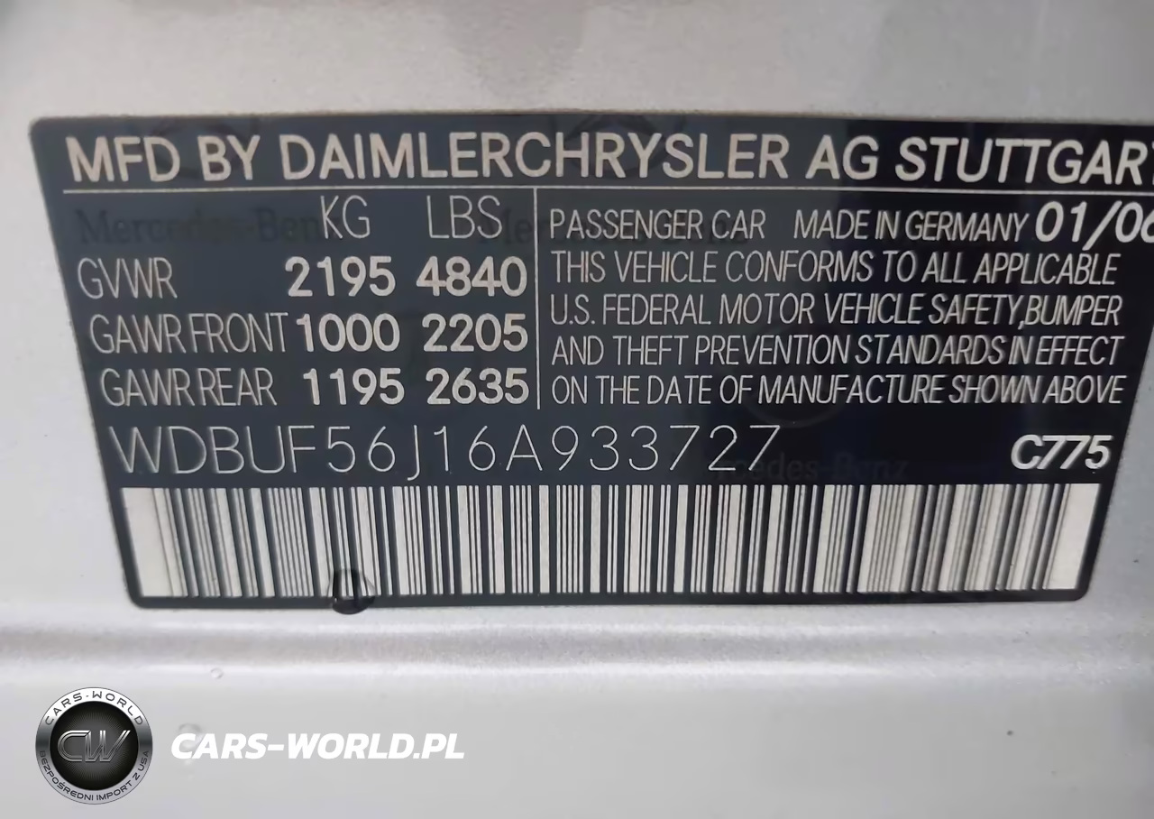 2006 Mercedes-Benz E 350 VIN:WDBUF56J16A933727 - 9